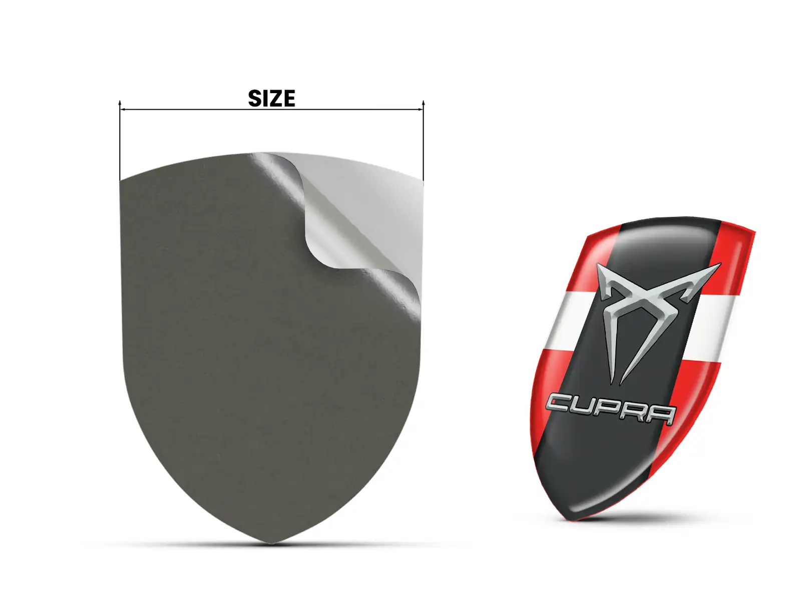 Seat Cupra Adesivi Silicone Auto Professionali Regolabili Design